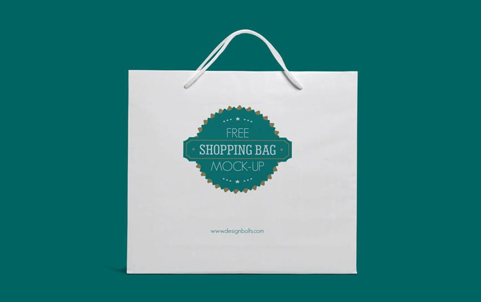 Free Eco Friendly White Shopping Bag Mock up PSD