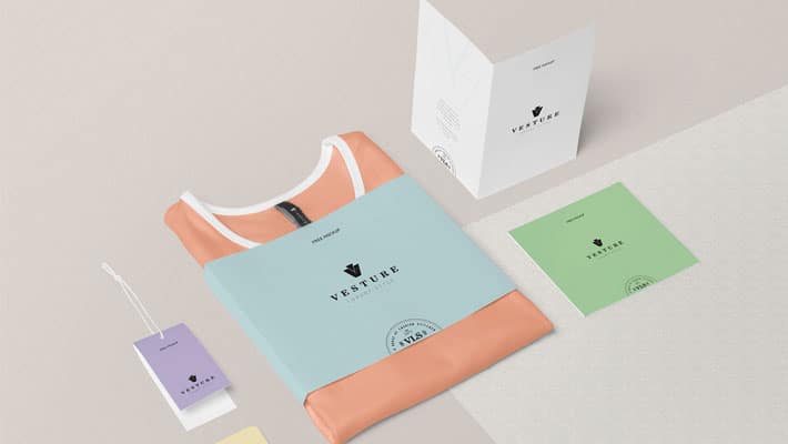 Free Fashion Branding Mockup Scene