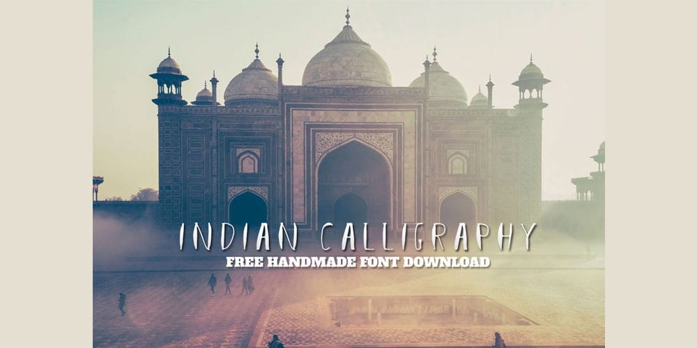 Free Indian Calligraphy Handmade Font