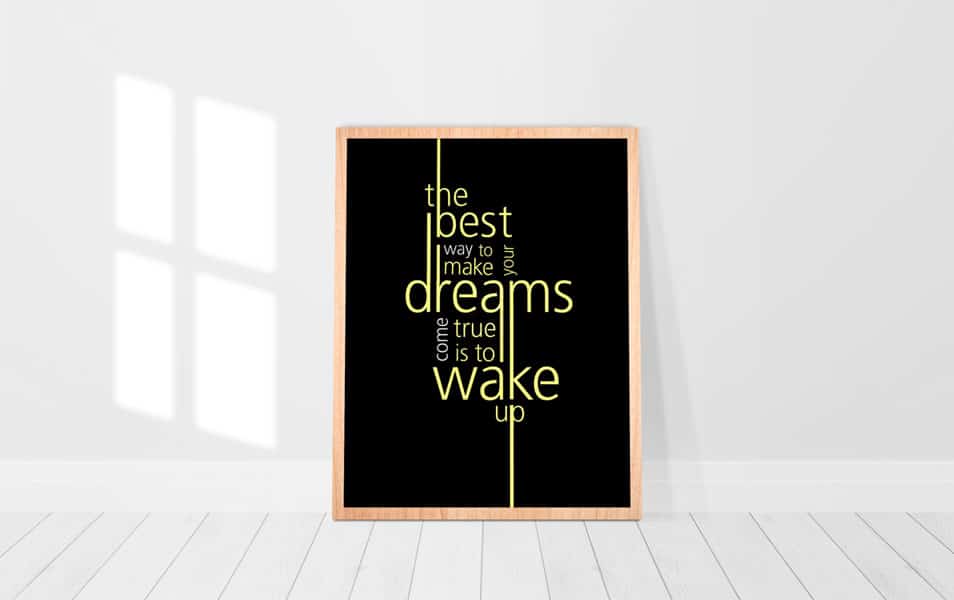 free indoor standing poster