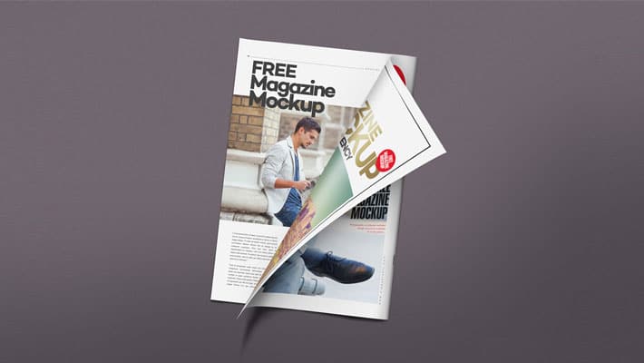 Free Magazine Mockup PSD