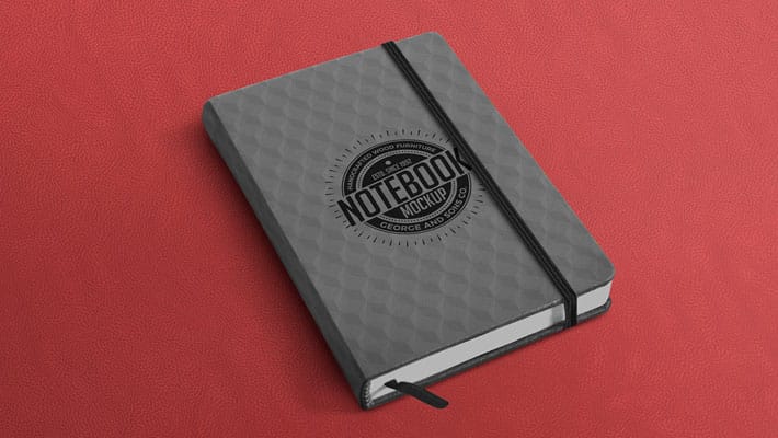 Free Notebook Mockup PSD