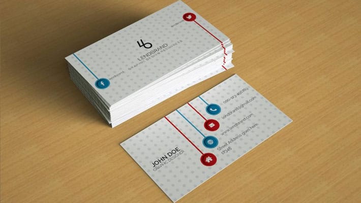 Free PSD Business Card Mockup