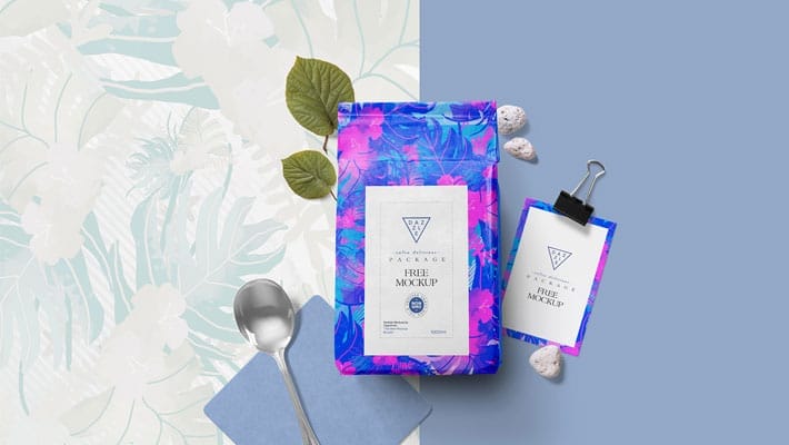 Free Packaging Pouch Mockup