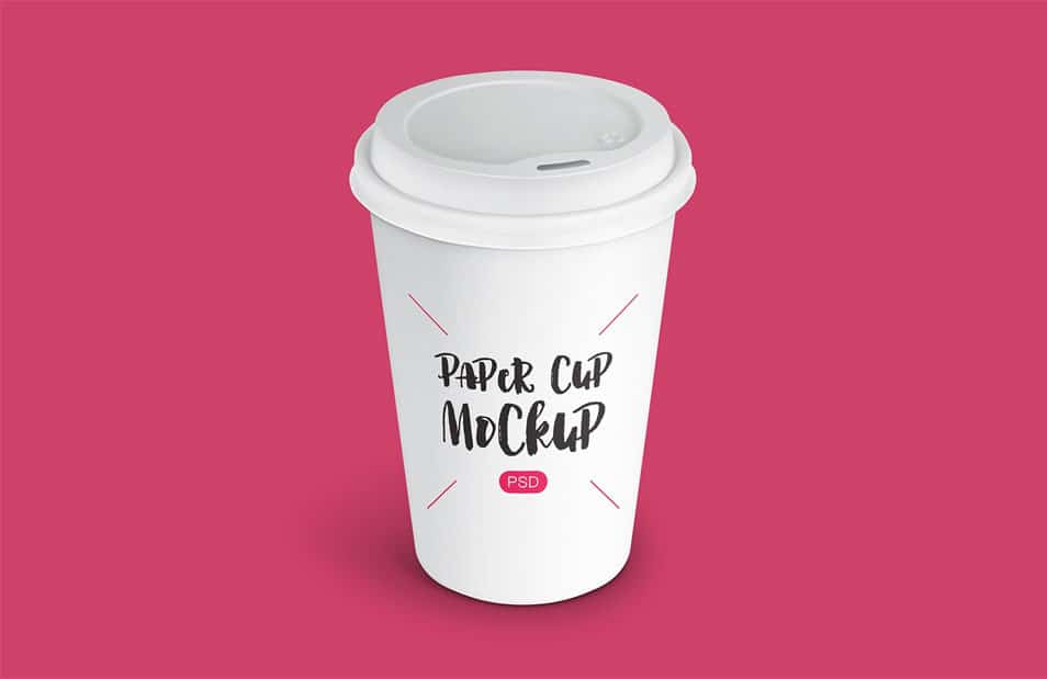 Free Paper Coffee Cup Mockup