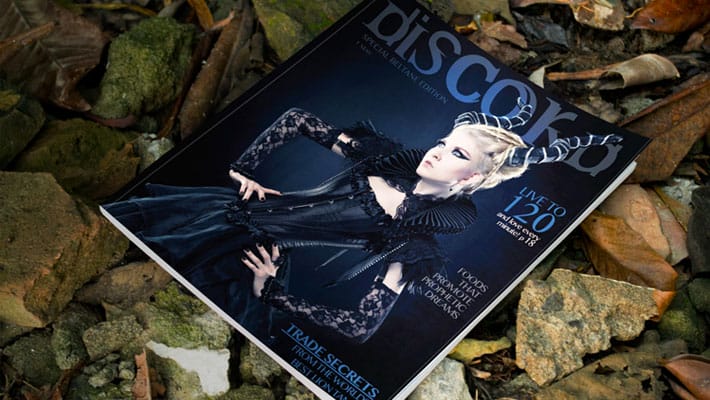 Free Realistic Magazine Cover Mockup PSD