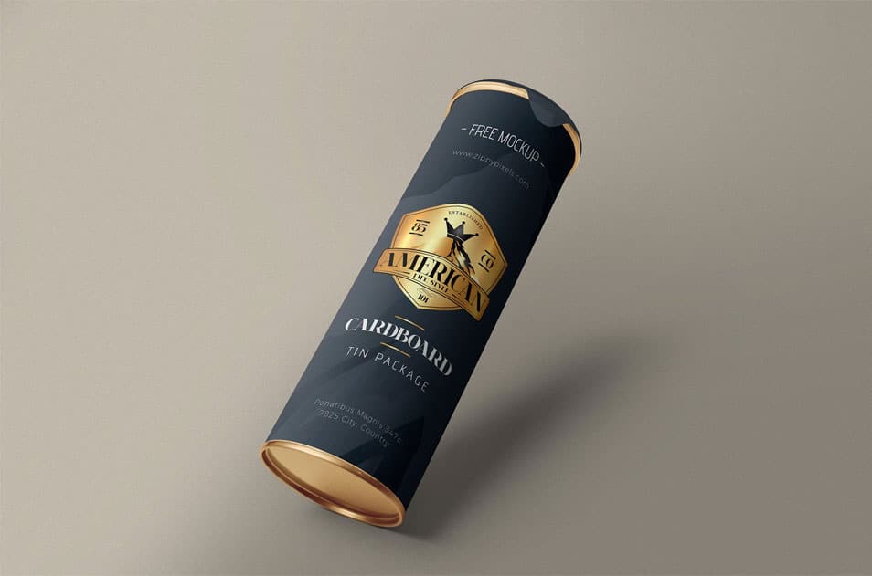Free Stunning Cardboard Tube Mockup