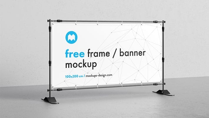 Free Banner Frame / Stand Mockup » CSS Author