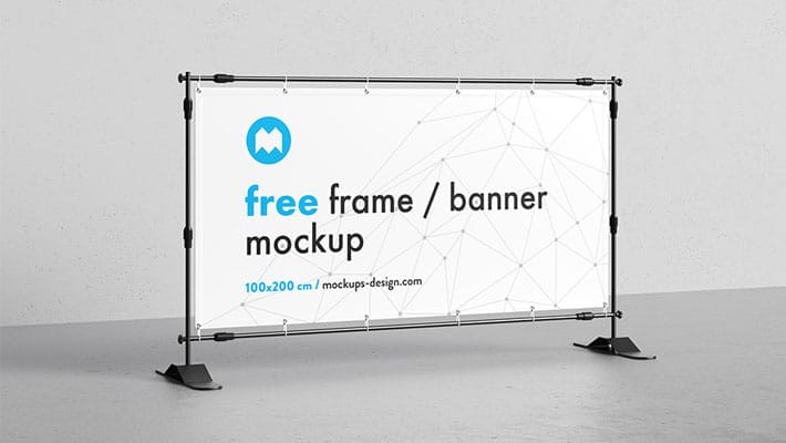 Free Banner Frame / Stand Mockup