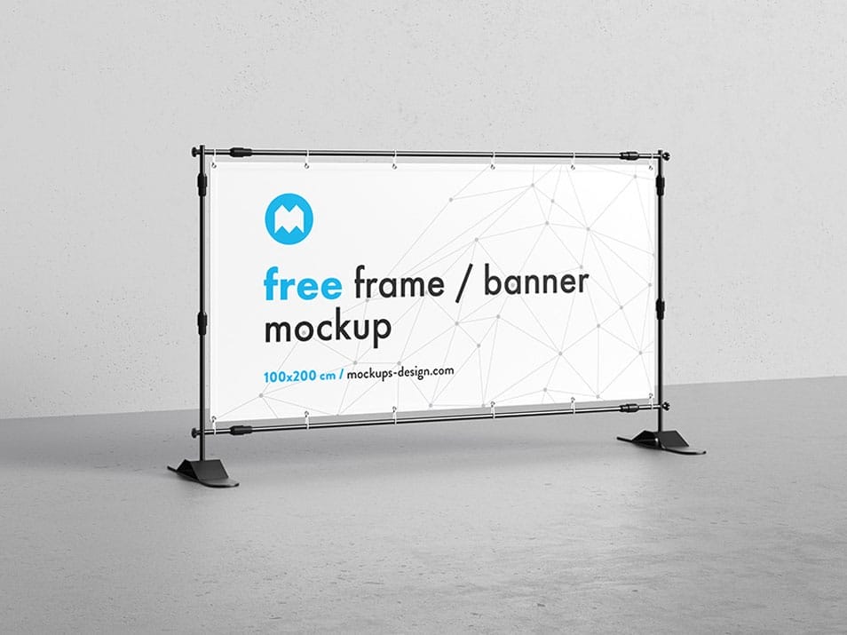 Free Banner Frame / Stand Mockup