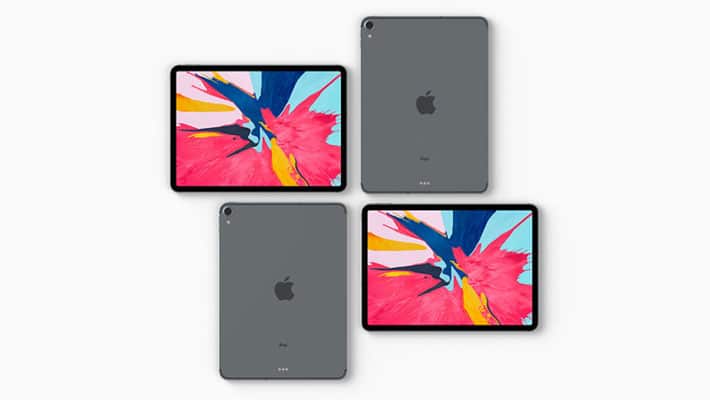 Top View iPad Pro 2018 Mockup Set