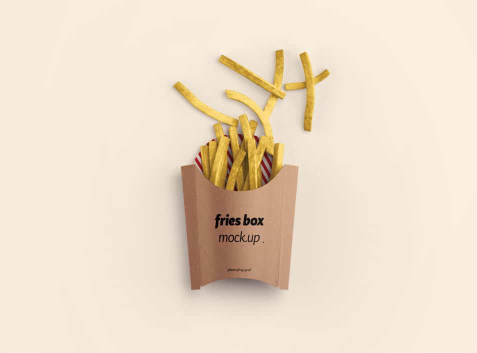 Fries Box Mockup