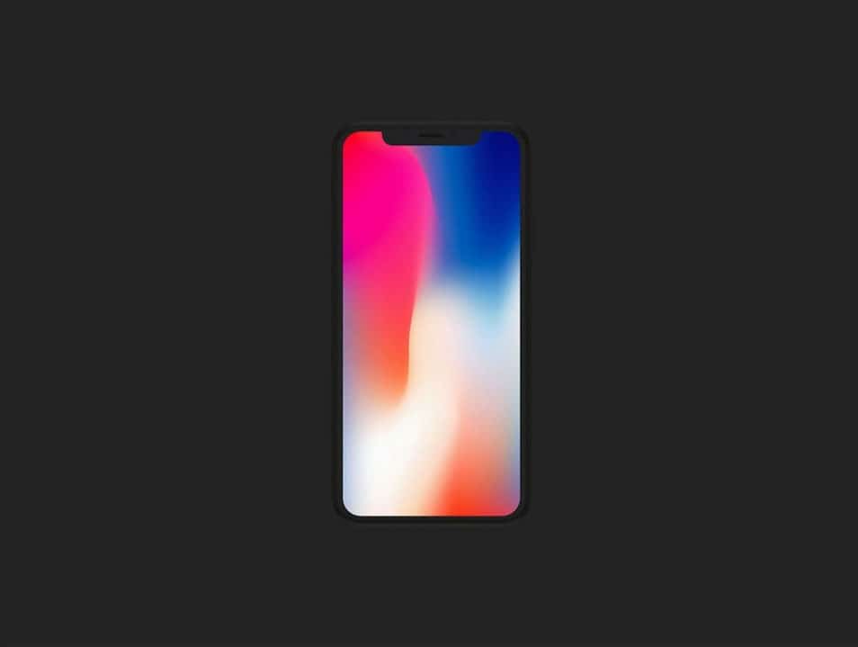Front View iPhone X Mockup