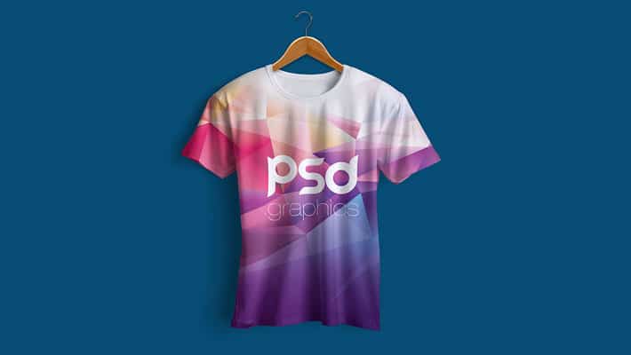 Hanging T-Shirt Mockup PSD