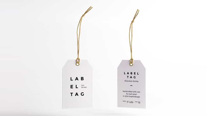 Label Tag PSD MockUp