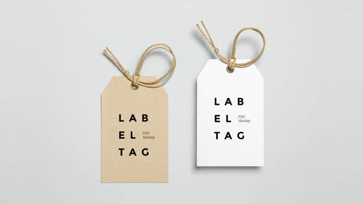 Label Tag PSD MockUp