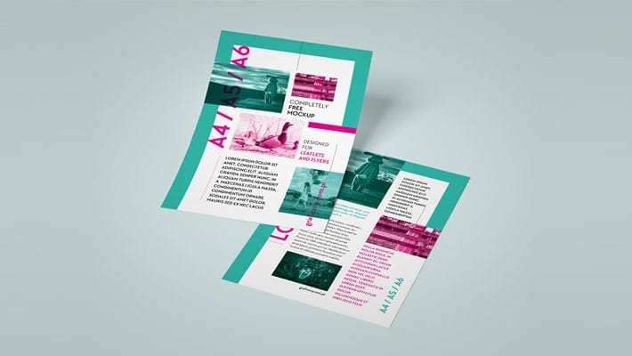 Leaflet Mockup Template