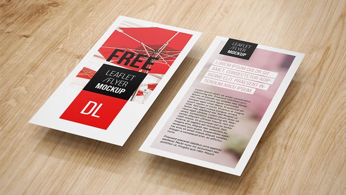 Leaflet Mockup Template