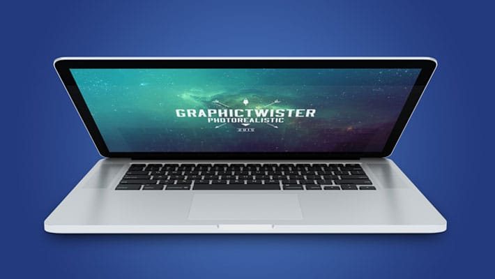 MacBook Pro Close Screen Mockup