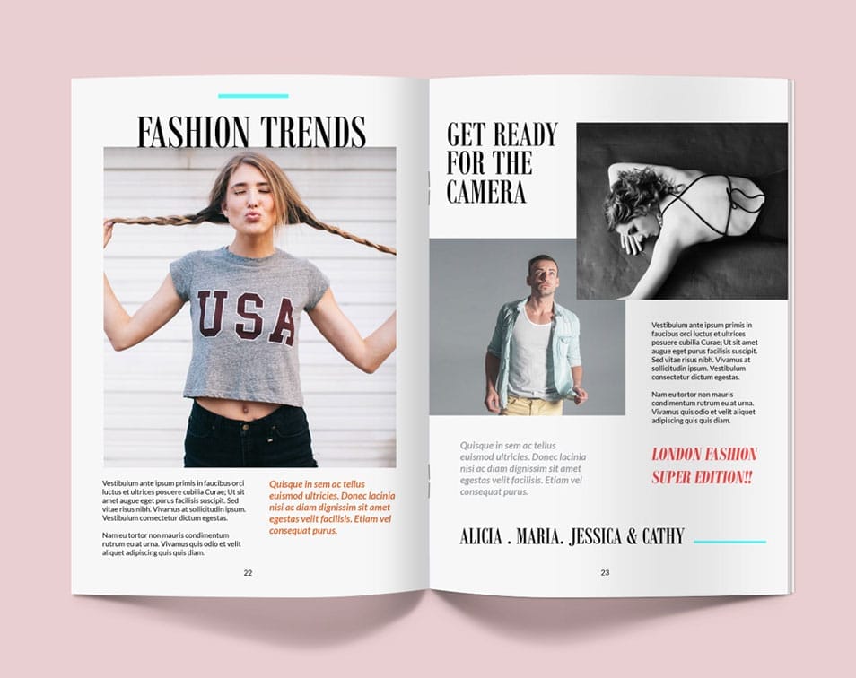 Magazine Mockup PSD Template