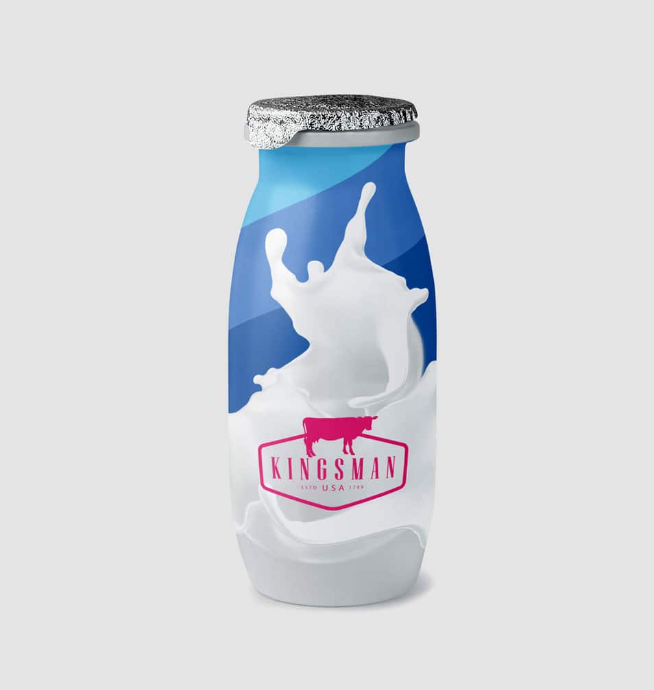 Milk and Drink Water Plastic Bottle Mockup
