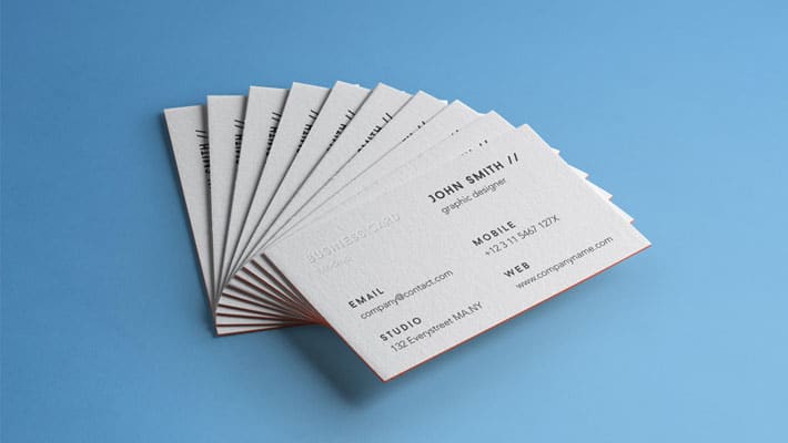 PSD Business Card Brand Mockup