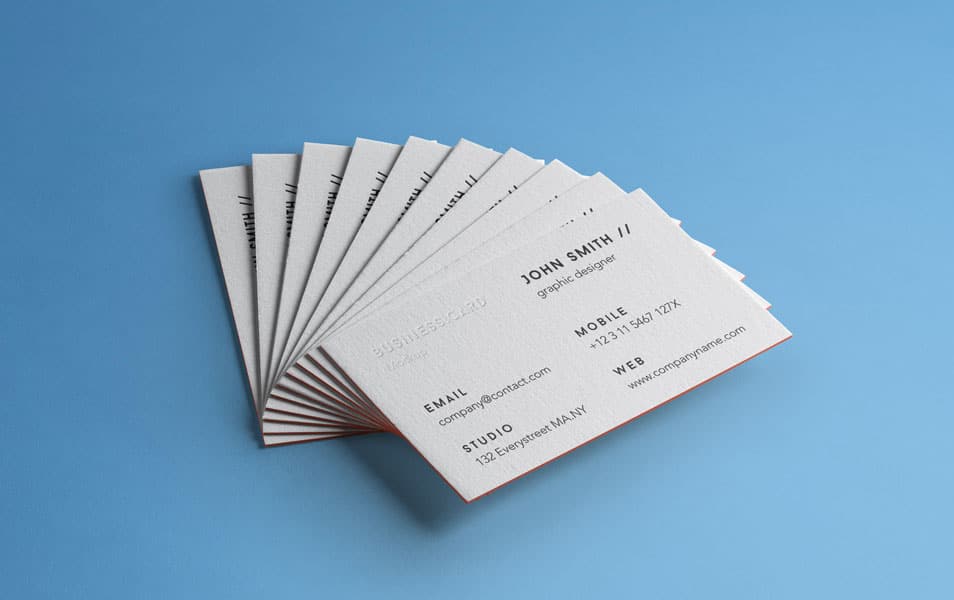 PSD Business Card Brand Mockup