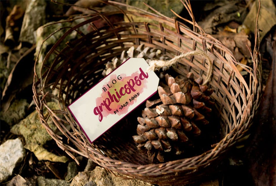 PSD Vintage Tag Mockup Free Download