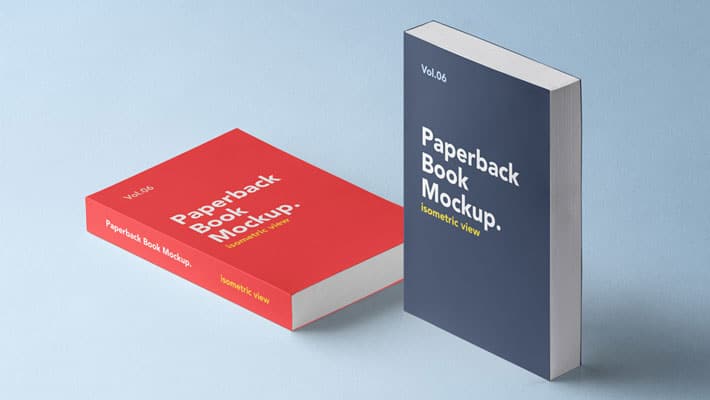 Paperback PSD Book Mockup