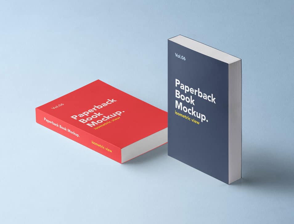 Paperback PSD Book Mockup