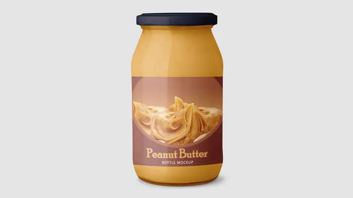 Peanut Butter Container Mockup