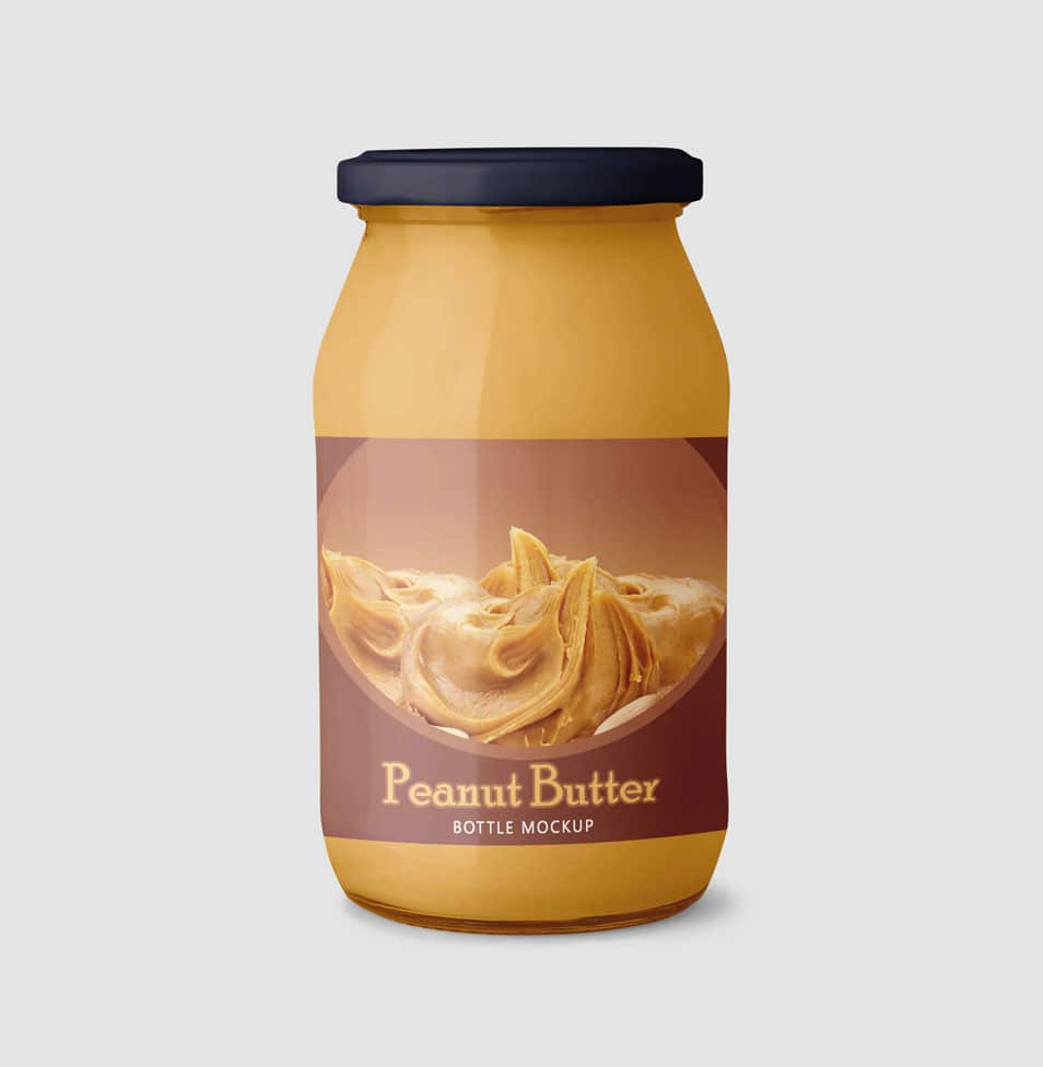 Peanut Butter Container Mockup