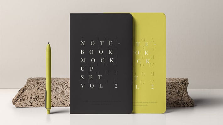 PSD Notebook Mockup Set