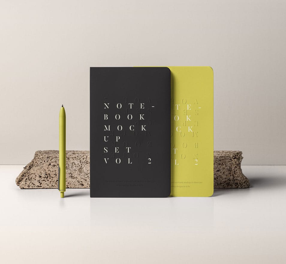 PSD Notebook Mockup Set