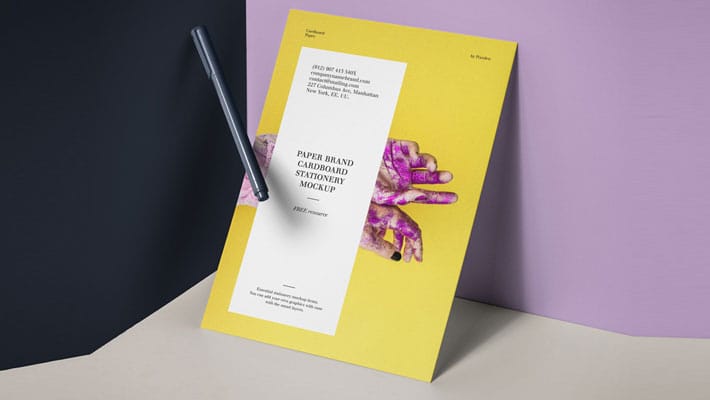 PSD Paper Brand Mockup