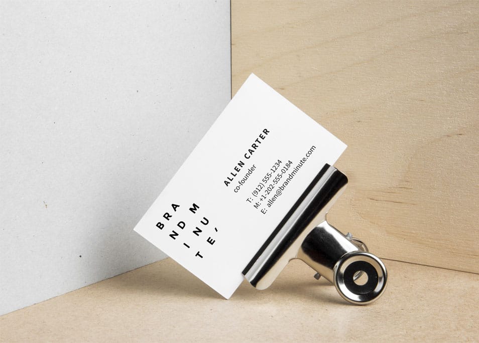 Realistic Business Cards MockUp
