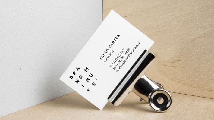 Realistic Business Cards MockUp