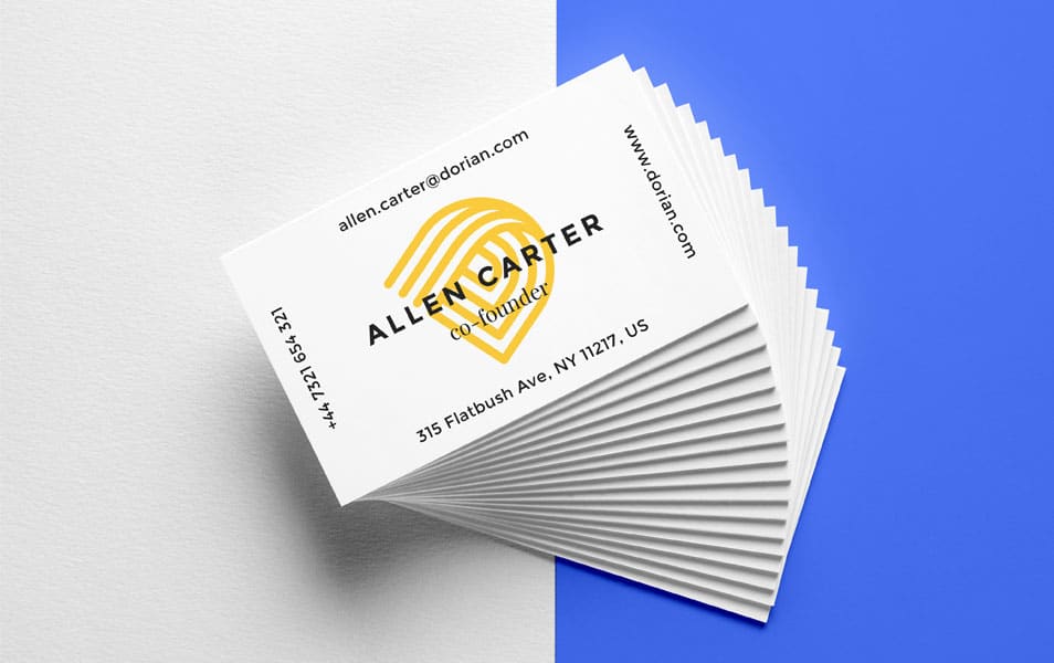 Realistic Business Cards MockUp