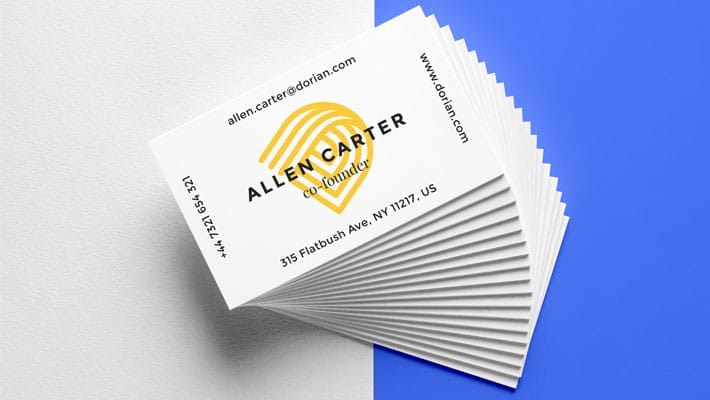 Realistic Business Cards MockUp