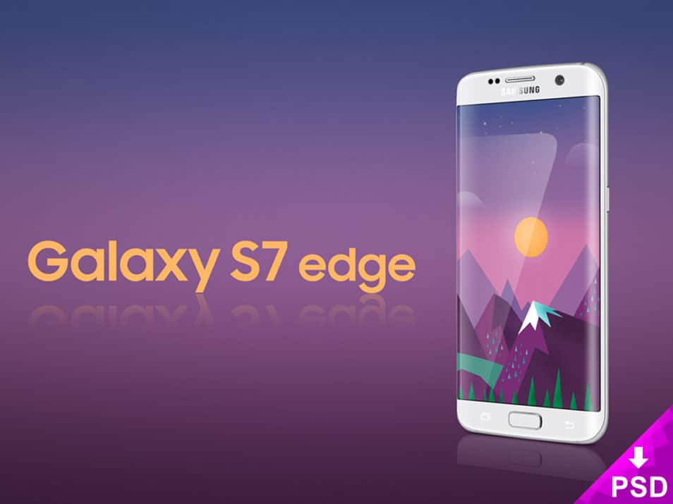 Samsung Galaxy S7 Edge Mockup