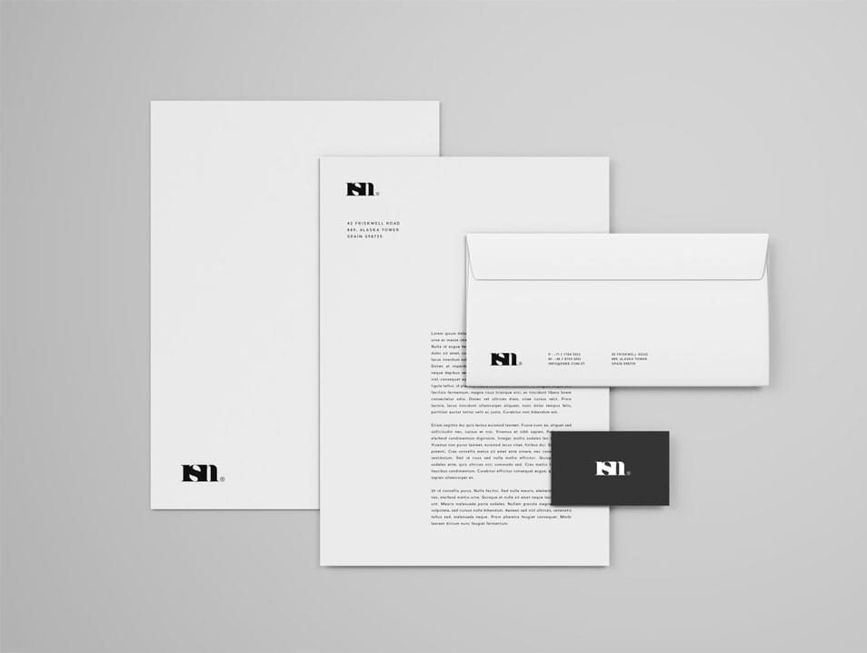 Simple Stationery Mockup Template