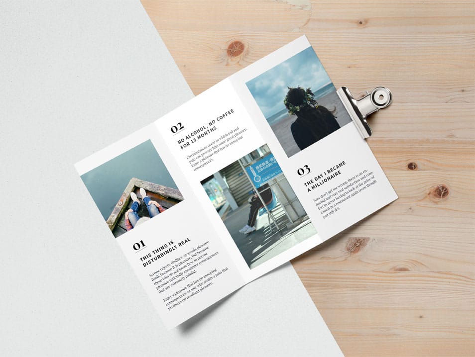 Tri Fold Brochure MockUp
