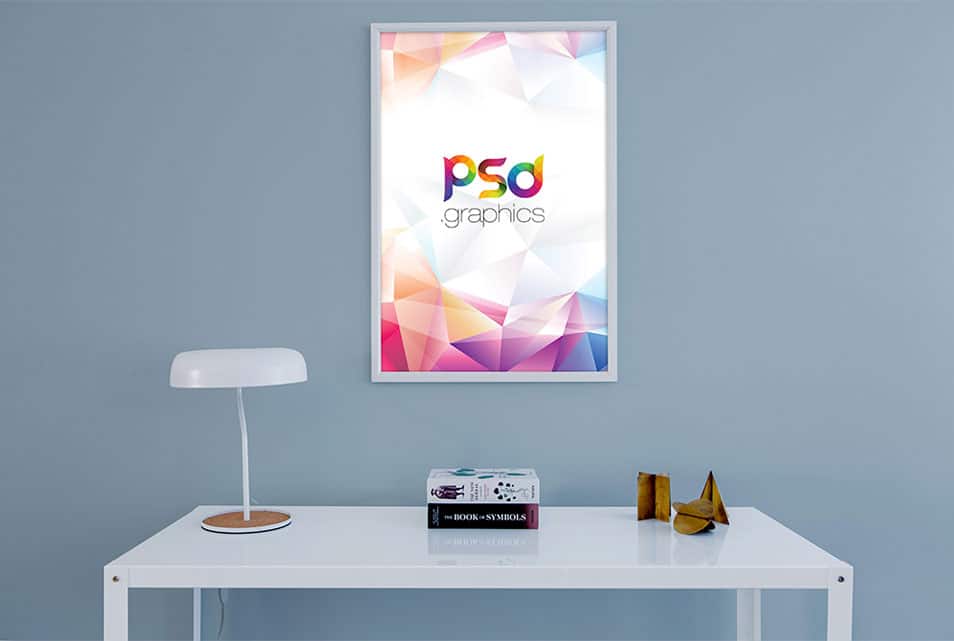 Wall Photo Frame Mockup Free PSD