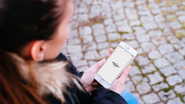 Woman iPhone 6 Mockup