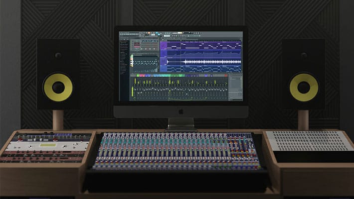 iMac Pro In Music Studio Mockup