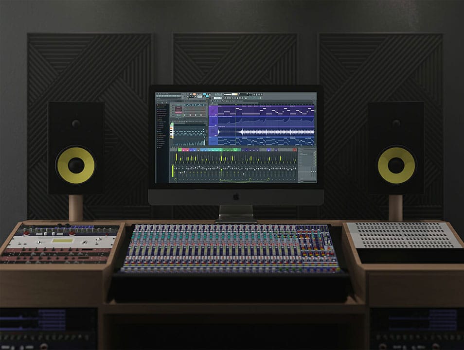iMac Pro In Music Studio Mockup