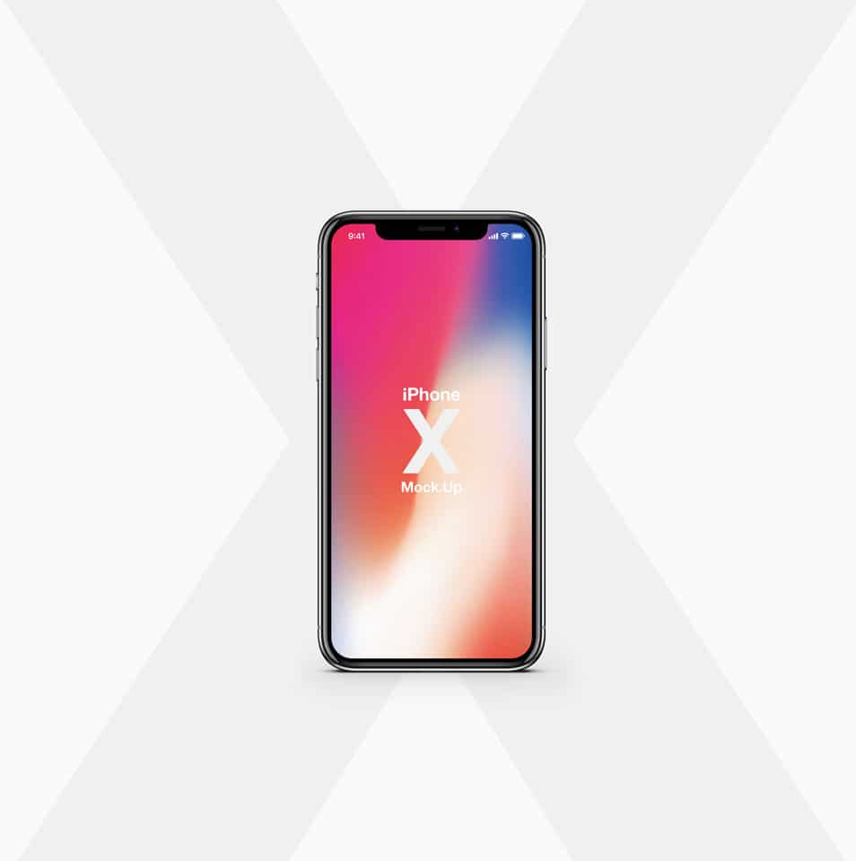 iPhone X PSD Mockup Vector