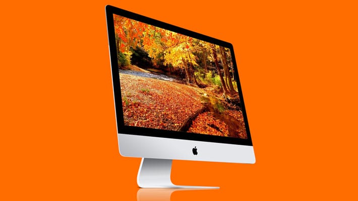 Apple iMac PSD Mockup