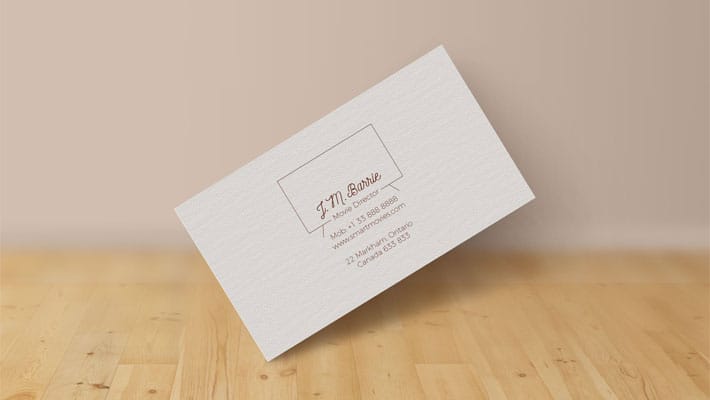 Extremely Simple Free Business Card Design & Mock-up PSD