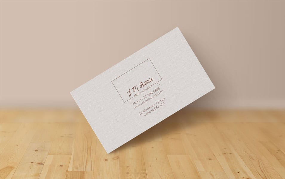Extremely Simple Free Business Card Design & Mock-up PSD